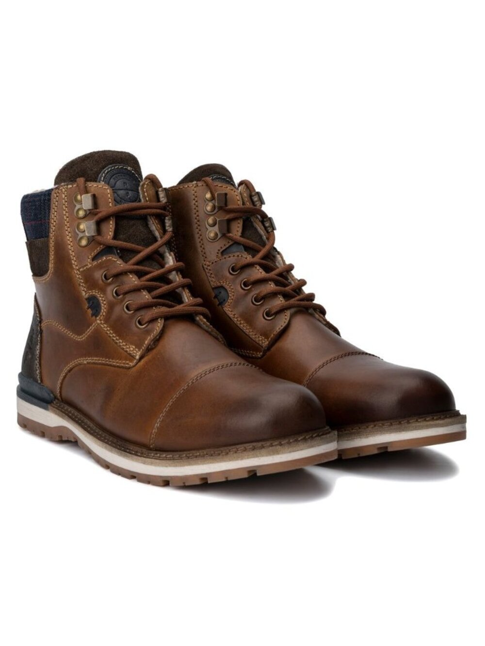 Reserved Footwear Mens Leather Casual Round toe Jabari Boots Tan Size 8M NWB